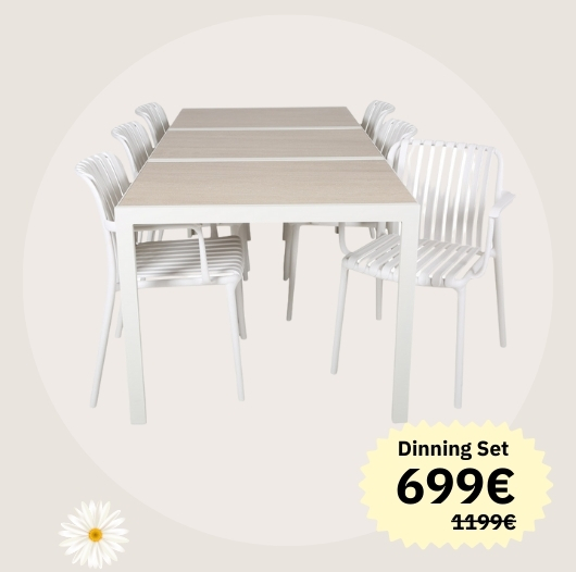 Mijas Sonja Garden Furniture Set - 90x195 cm